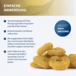 Sanfte & rostfreie Reinigung für Stahl andere Oberflächen mit dem FUSL Messingschwamm