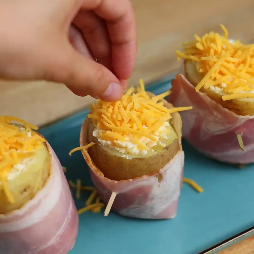 Vulkano Kartoffel mit K&auml;se und Bacon
